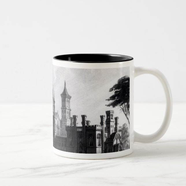 Smithsonian Institution from the South West Two-Tone Coffee Mug (Right)