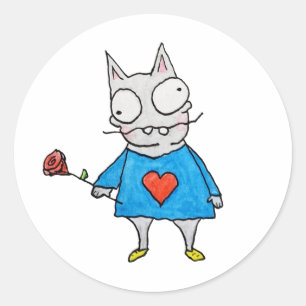 Smitten Kitten Classic Round Sticker