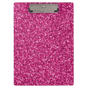 Smitten Pink Glitter Clipboard