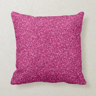 Smitten Pink Glitter Cushion