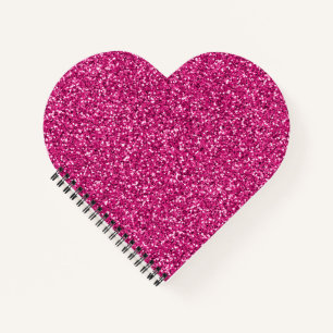 Smitten Pink Glitter Notebook