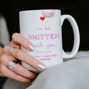 Smitten Valentine's Day Anniversary Love You Two-Tone Coffee Mug