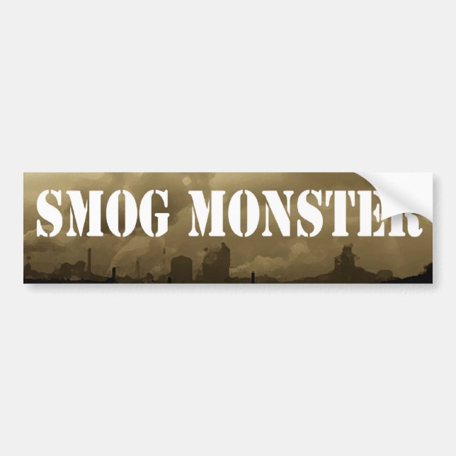 Smog Monster Bumper Sticker (Front)