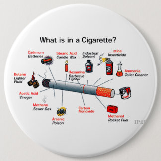 smoke 6 cm round badge