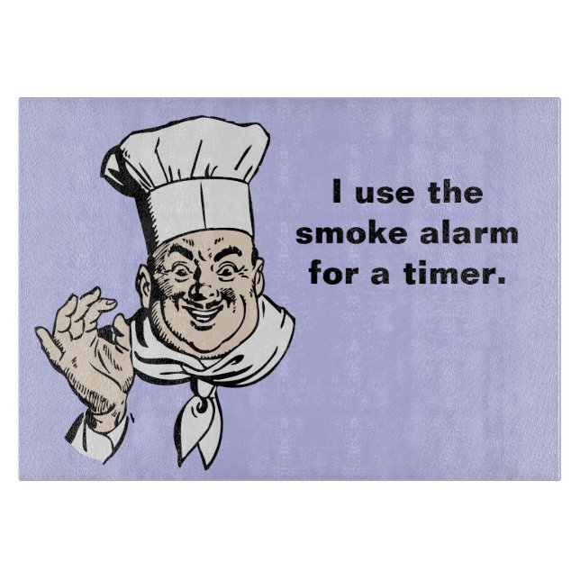 Smoke alarm is the timer cutting board (Front)