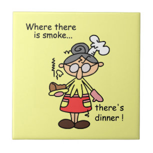 Smoke and Dinner T-shirts and Gifts Ceramic Tile