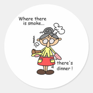 Smoke and Dinner T-shirts and Gifts Classic Round Sticker
