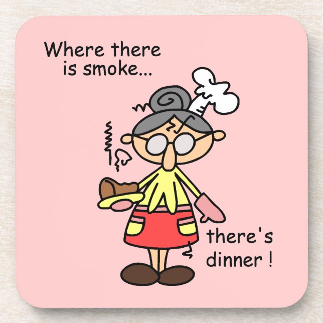 Smoke and Dinner T-shirts and Gifts Coaster (Front)
