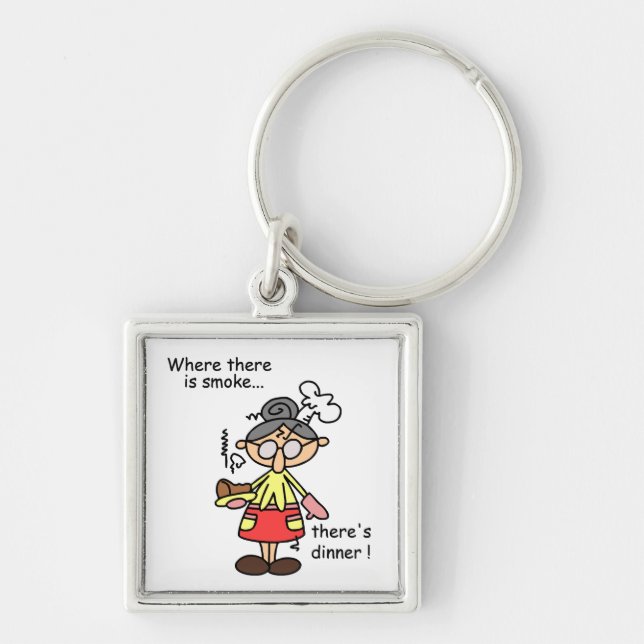 Smoke and Dinner T-shirts and Gifts Key Ring (Front)