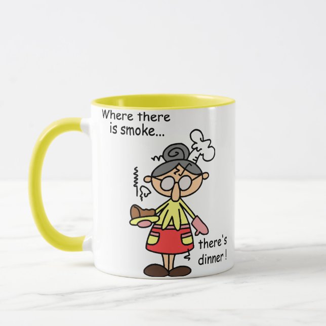 Smoke and Dinner T-shirts and Gifts Mug (Left)