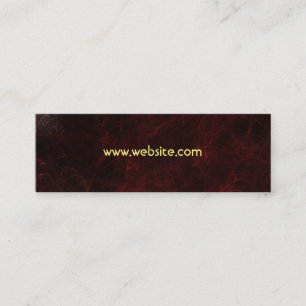 Smoke and Fire Abstract Design Mini Business Card