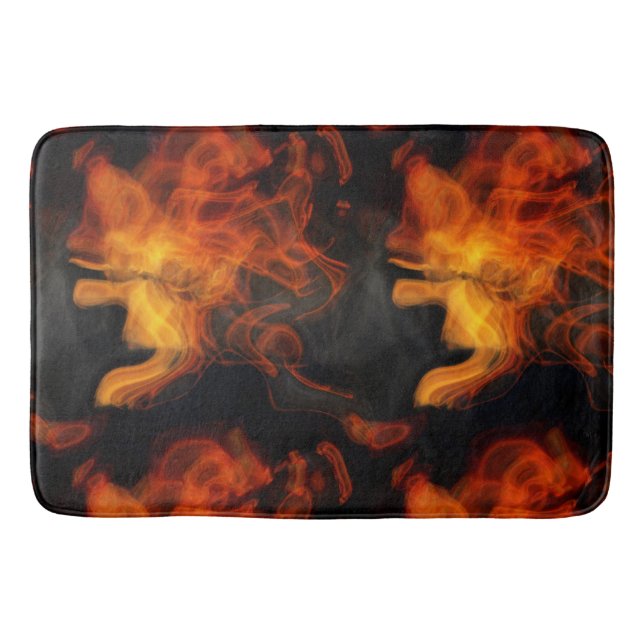 Smoke and Flames  Bath Mat (Front)