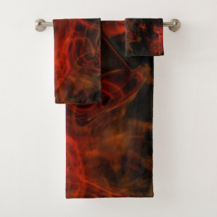 Smoke and Flames  Bath Towel Set