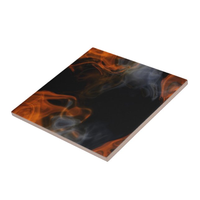Smoke and Flames Ceramic Tile (Side)