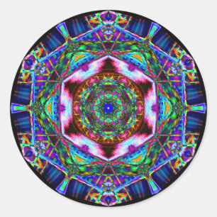 Smoke Art Classic Round Sticker