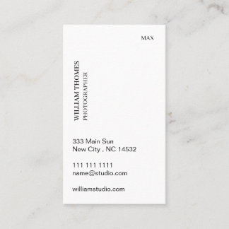 Smoke Blue Scandi Minimal Business Style Card