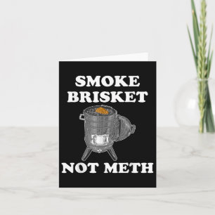 Smoke Brisket Not Funny Bbq Barbeque Smoker Grill Card