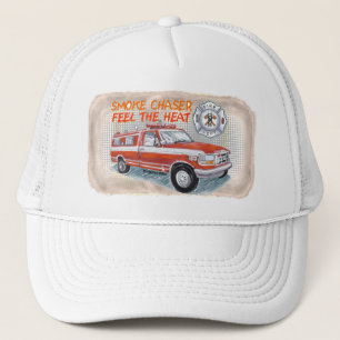 Smoke Chaser firefighter Fire Truck Trucker Hat