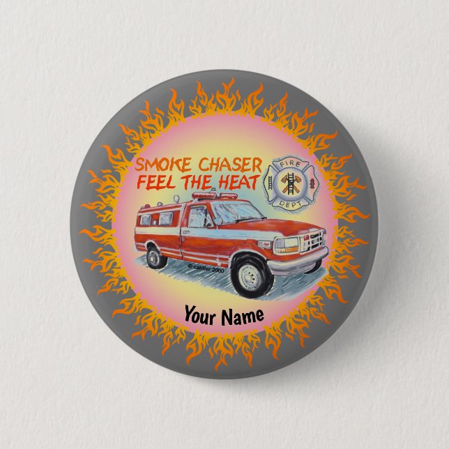 Smoke Chaser Firefighter  pin (Front)