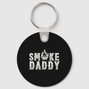 Smoke Daddy Bbq Grill Smoking Funny Bbq Dad Father Key Ring
