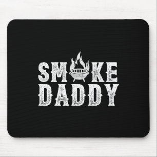 Smoke Daddy Bbq Grill Smoking Funny Bbq Dad Father Mouse Pad