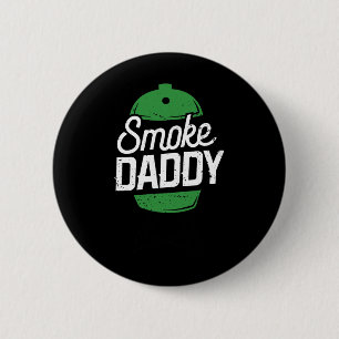 Smoke Daddy Green Egg Pitmaster Dad Bbq Grill 6 Cm Round Badge