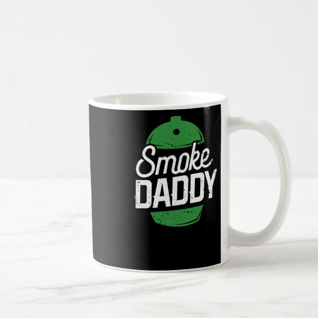 Smoke Daddy Green Egg Pitmaster Dad Bbq Grill  Coffee Mug (Right)