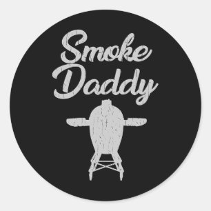 Smoke Daddy Vintage Bbq Shirt Classic Round Sticker