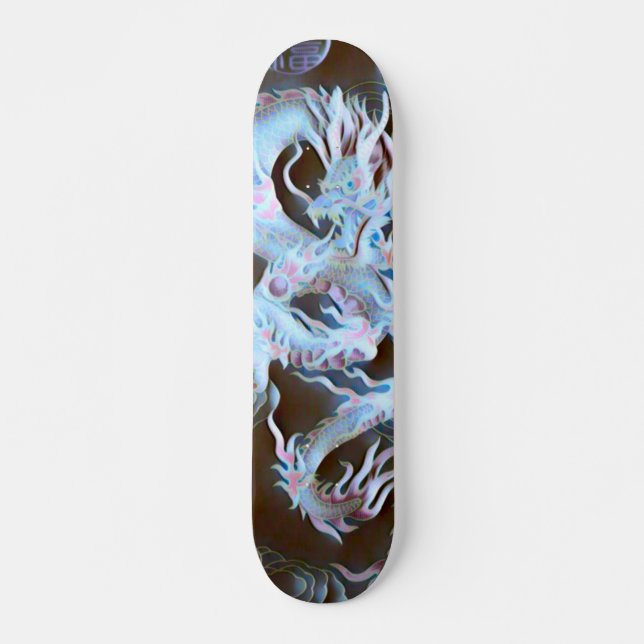 Smoke Dragon Element Custom Pro Park Board Skateboard (Front)