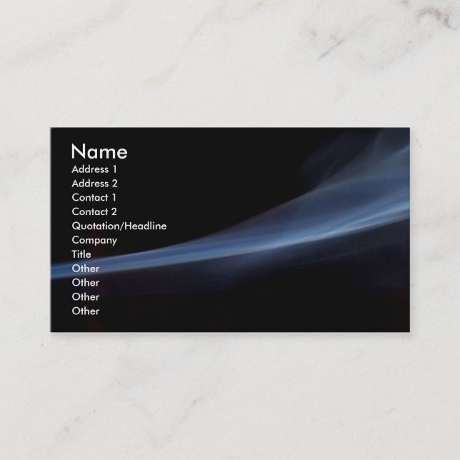 Smoke & Dreams Business Card (Front)