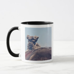 Smoke escaping from active volcano Anak Krakatau Mug