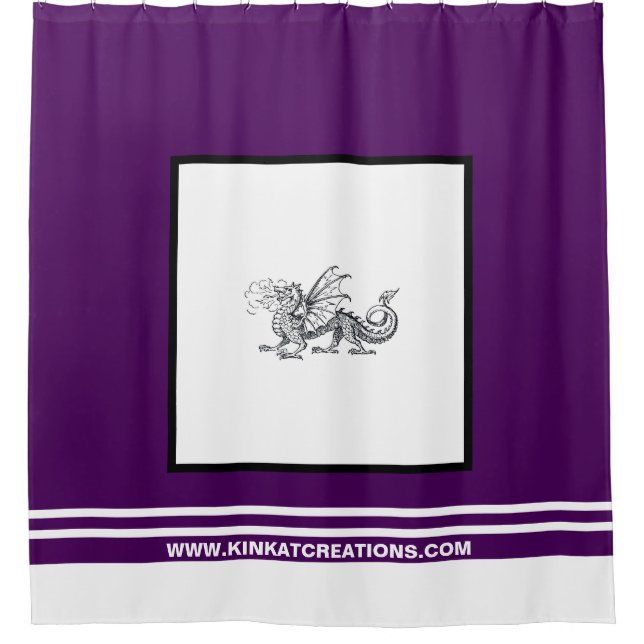 Smoke & Fire Custom Shower Curtain (Front)