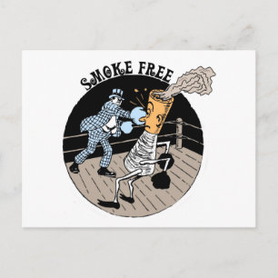 Smoke Free. Kicking butt! Postcard