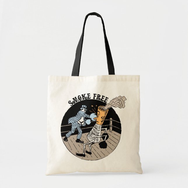 Smoke Free. Kicking butt! Tote Bag (Front)