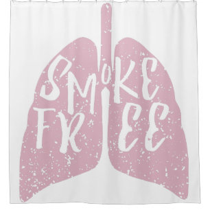Smoke Free Lungs Shower Curtain