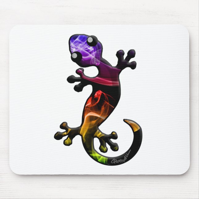 Smoke Gecko Lizard Mouse Pad (Front)