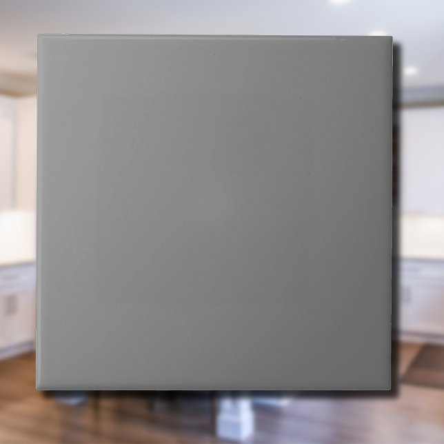 Smoke Grey Solid Colour | Classic Elegant Ceramic Tile (Creator Uploaded)