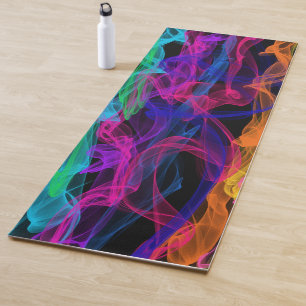 Smoke In Colours   You Customise Yoga Mat