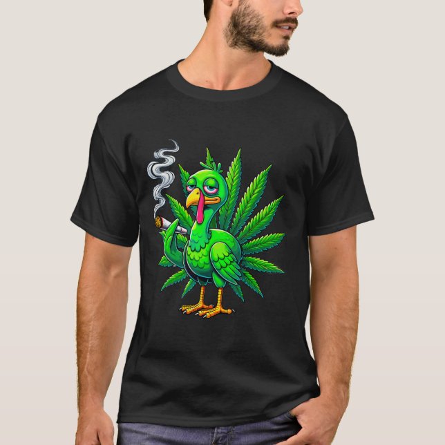 Smoke Joint Turkey Funny Thanksgiving Tee 1  (Front)