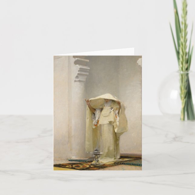 Smoke of Ambergris by John Singer Sargent Thank You Card (Front)