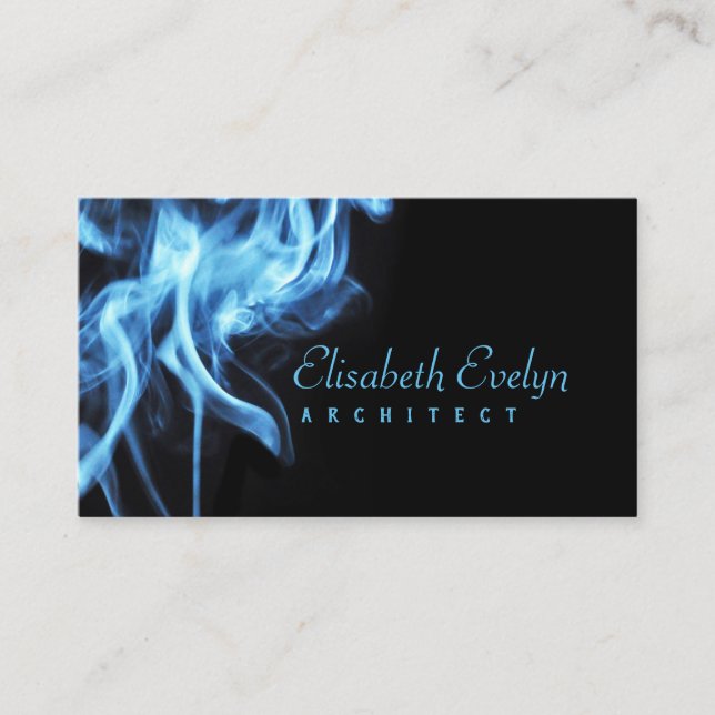 Smoke of an aromatic business card (Front)