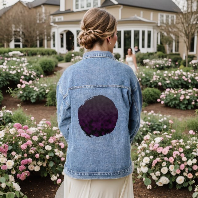 Smoke Orchid Denim Jacket (Wedding Back)