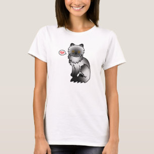 Smoke Persian Cat Love T-Shirt