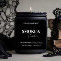 Smoke & Shadow Candle | Elegant Black & White