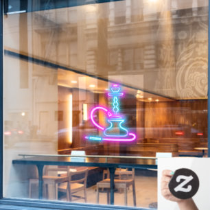 Smoke Shop Faux Neon Signboard Hookah Pipe