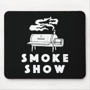 Smoke Show Funny Bbq Grilling Meat Grill Burnt End Mouse Pad