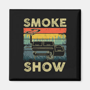 Smoke Show Funny Bbq Smoker Grilling Meat Smoking Magnet