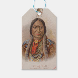 Smoke Signals: Lakota Indian Chief Sitting Bull Gift Tags