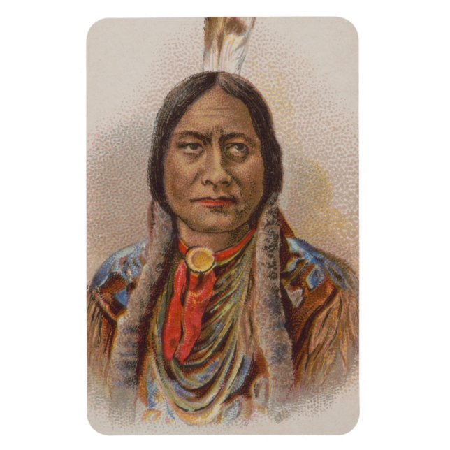 Smoke Signals: Lakota Indian Chief Sitting Bull Magnet (Vertical)