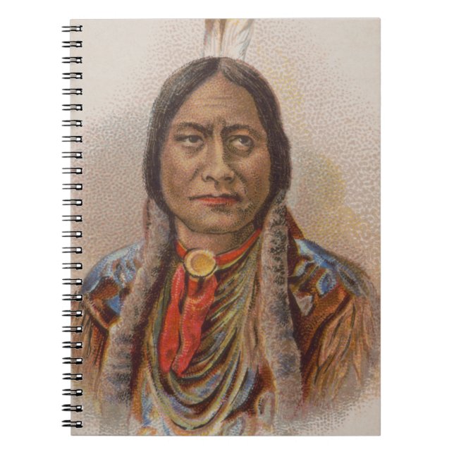 Smoke Signals: Lakota Indian Chief Sitting Bull Notebook (Front)